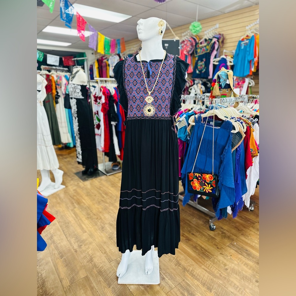 Consuelo Maxi Loomed Dress